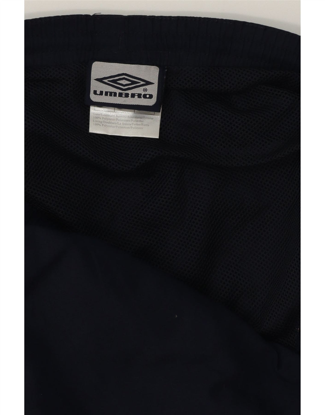 UMBRO Pantaloni scurți de înot grafic pentru bărbați, medii, albastru marin, poliester color bloc