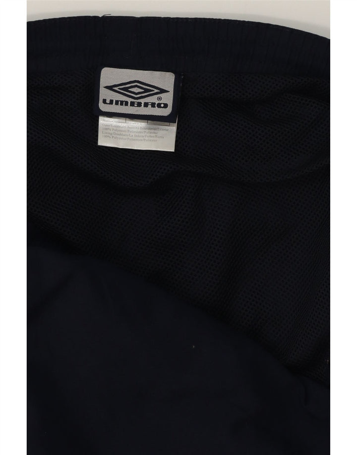 UMBRO Pantaloni scurți de înot grafic pentru bărbați, medii, albastru marin, poliester color bloc
