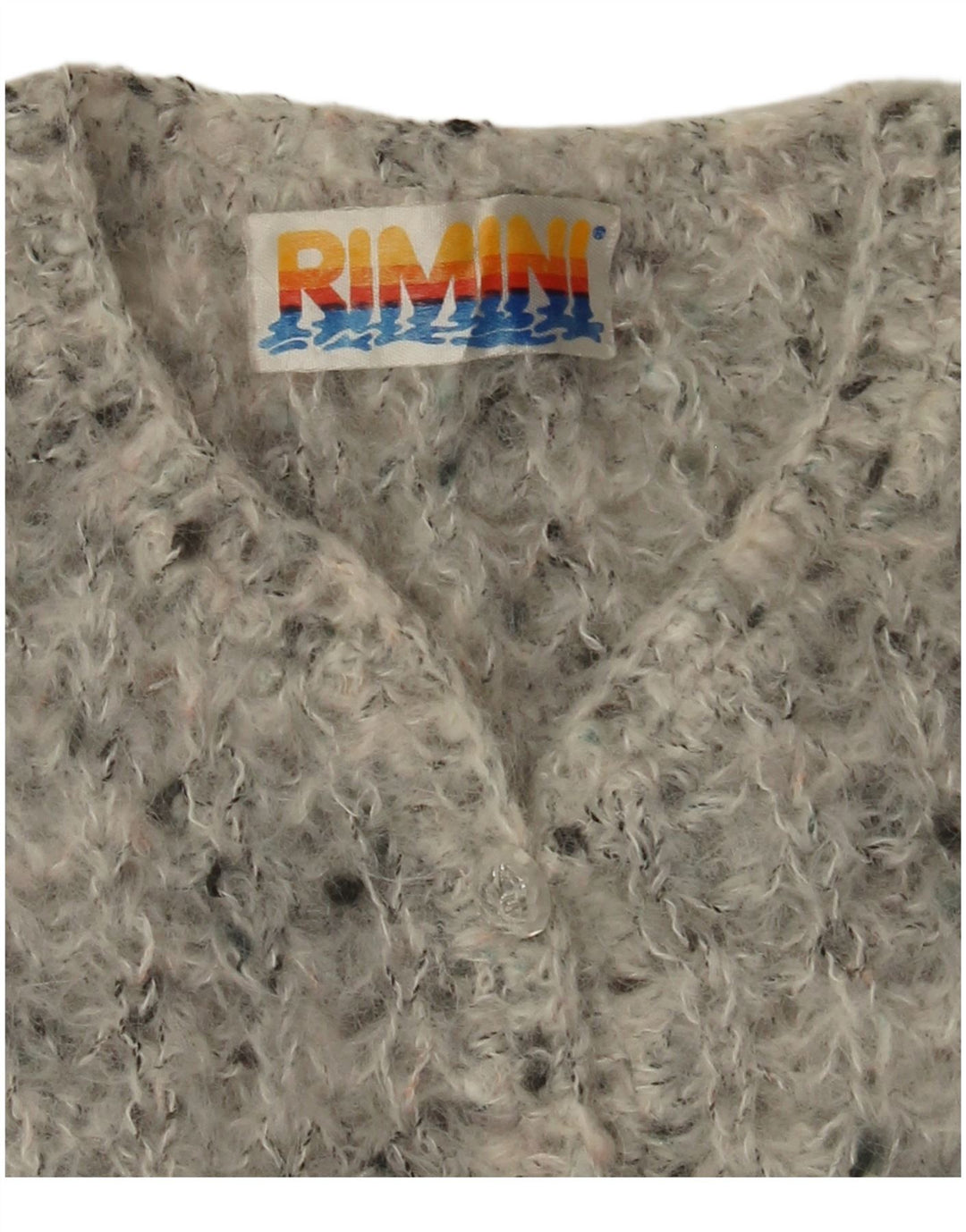 Pulover cardigan supradimensionat pentru femei VINTAGE UK 18 XL gri pete