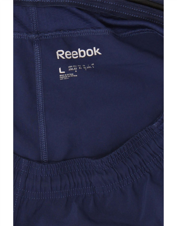 Pantaloni scurți sport REEBOK pentru bărbați, mari, albastru, poliester