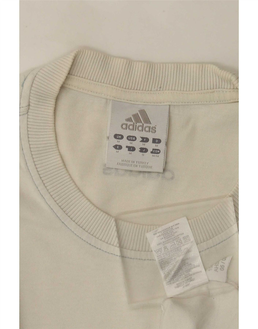 Tricou grafic pentru bărbați Adidas Top Medium White Bumbac
