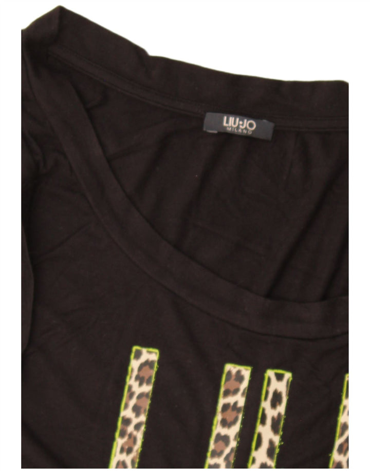 Vestă grafică pentru femei Liu Jo UK 12 Medium Black