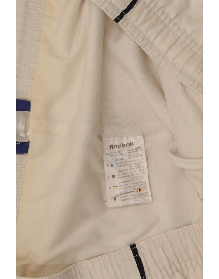Bermude Sport Reebok pentru bărbați, poliester mic, alb