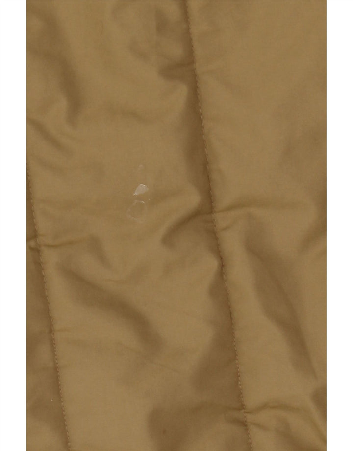 THINK PINK Womens Hooded Padded Coat UK 10 Small  Beige Polyester Vintage Think Pink and Second-Hand Think Pink from Messina Hembry 