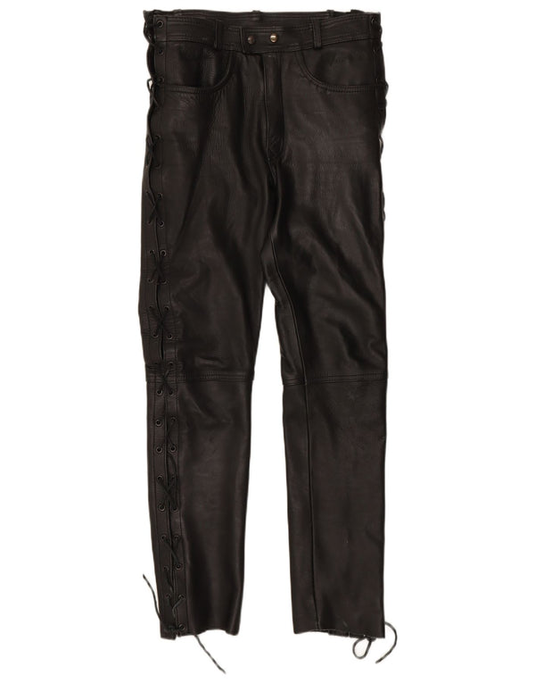 Pantaloni Moto Racer din piele pentru femei MODEKA Mari W30 L31 Negru