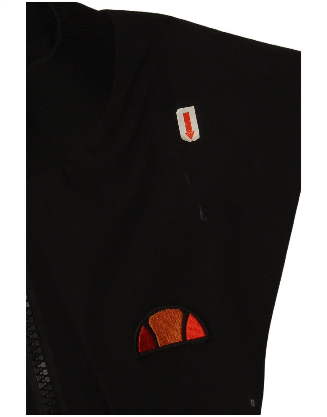 Jachetă de top pentru trening crop Ellesse pentru femei UK 10, negru, color block