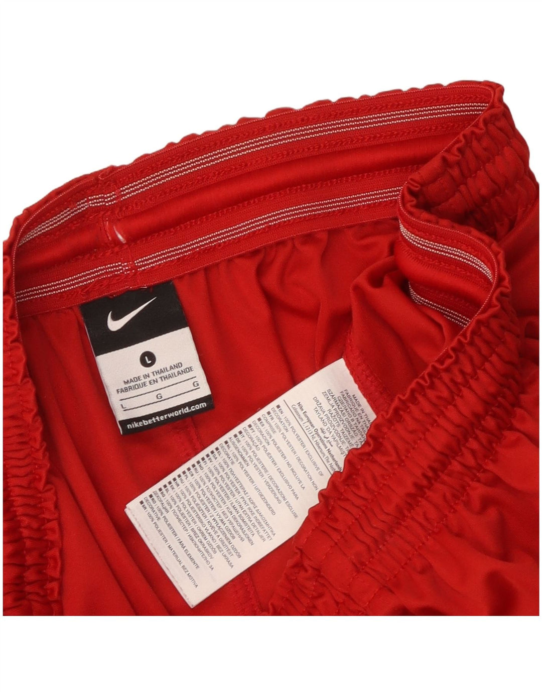 Pantaloni scurți sport Nike pentru bărbați, mari, roșii, poliester