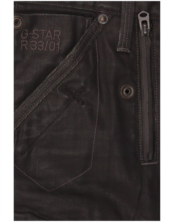 Pantaloni cargo subțiri pentru bărbați G-Star L33 L32 bumbac negru