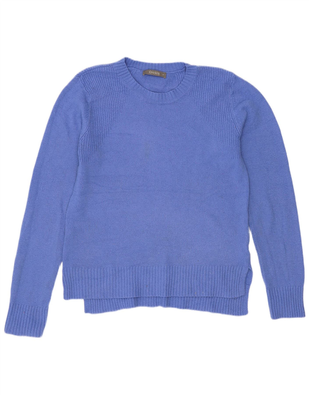 Pulover Oasis pentru femei cu decolteu triplu UK 14 Poliester albastru mediu