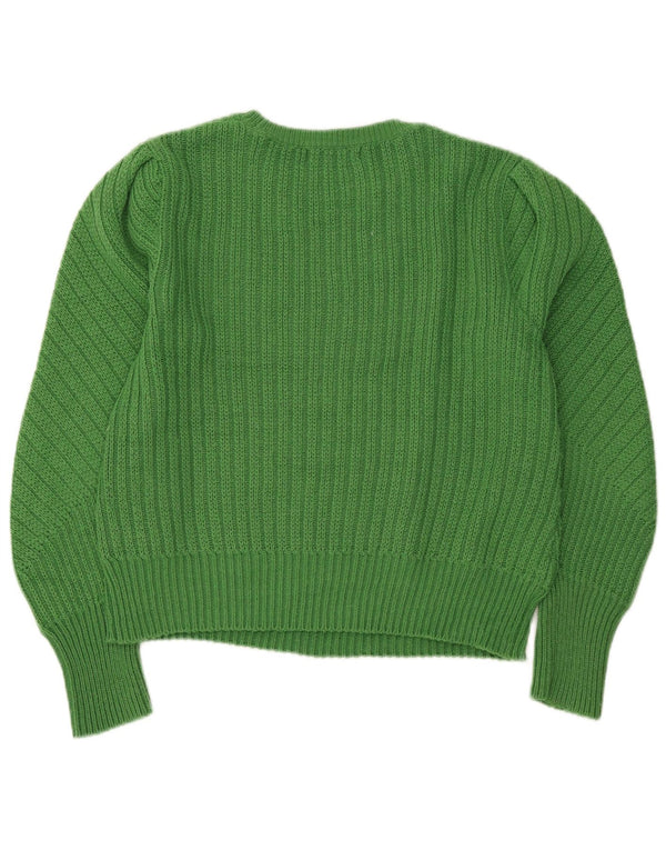 Pulover pentru femei Marks & Spencer cu gâtul cu barca UK 12 verde mediu