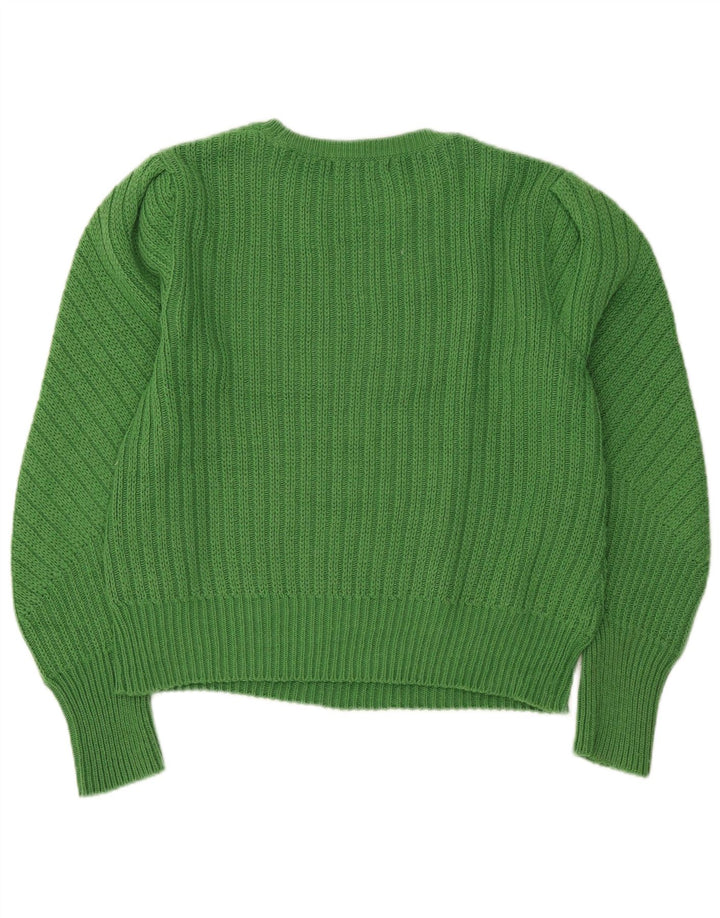 Pulover pentru femei Marks & Spencer cu gâtul cu barca UK 12 verde mediu