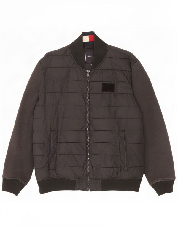 Jachetă căptușită pentru bărbați Tommy Hilfiger UK 44 2XL Poliamidă neagră