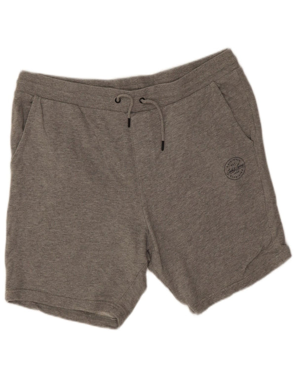 Pantaloni scurți sport Jack & Jones pentru bărbați, 2XL, bumbac cu pete gri