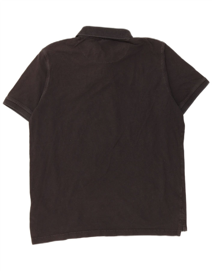 Cămașă polo Pierre Cardin pentru bărbați, bumbac negru mediu, cu formă regulată
