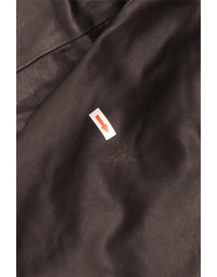 Jachetă de piele vintage pentru bărbați UK 40 Large Black