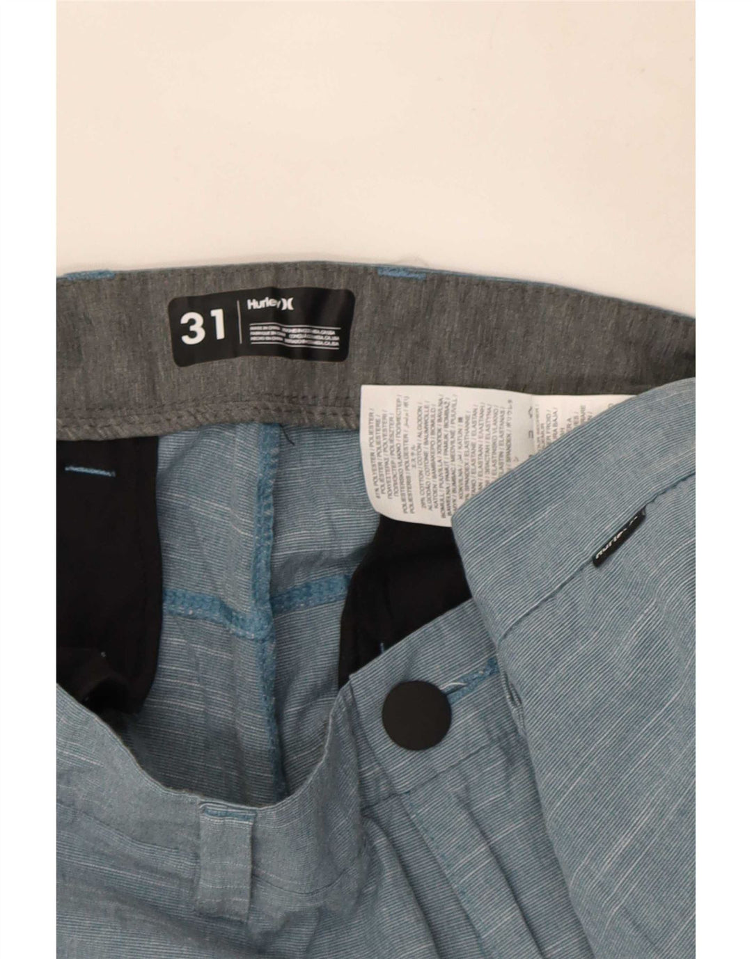 Pantaloni scurți chino pentru bărbați Hurley W31 Medium Blue Flecked Poliester