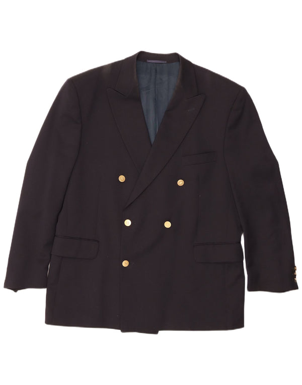 Jaeger Jaeger pentru bărbați cu două pieptări IT 54 2XL Lână bleumarin