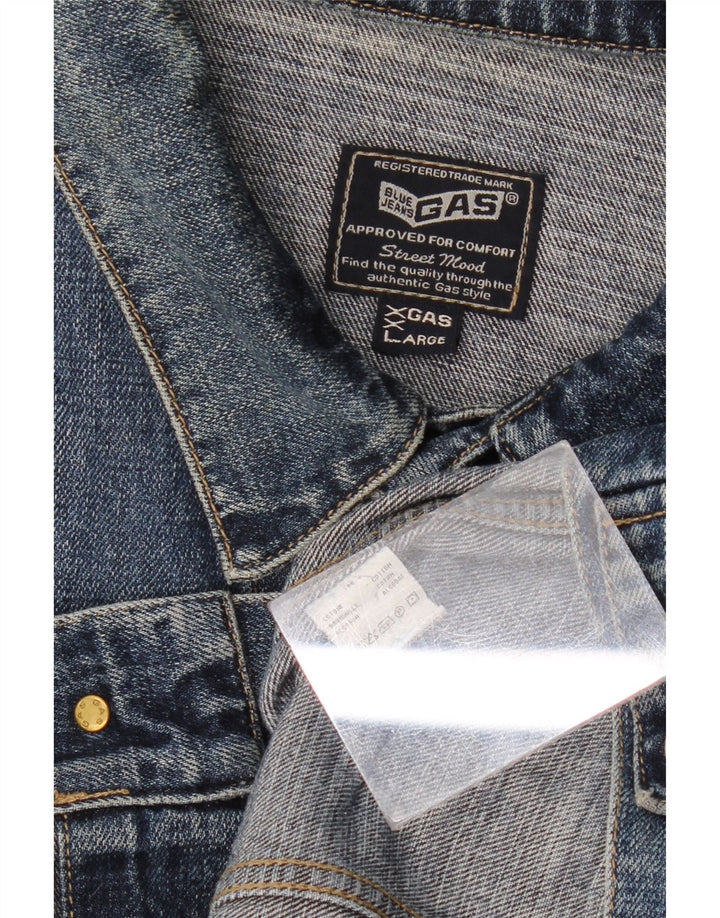 Jachetă de blugi pentru bărbați Gas UK 44 2XL Bumbac albastru