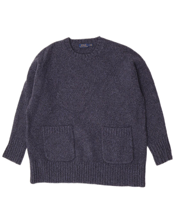 Pulover Polo Ralph Lauren pentru damă cu gât crew pulover UK 14 Medium Bleumarin