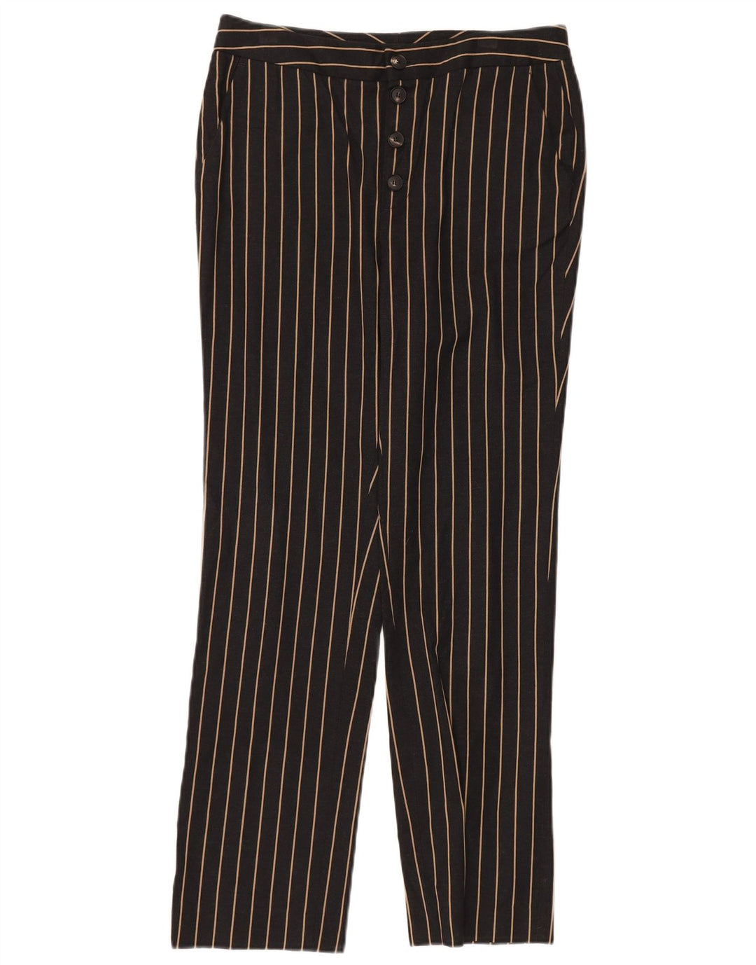 MASSIMO DUTTI Pantaloni chino cu talie înaltă pentru femei EU 38 Small W28 L28 Negru