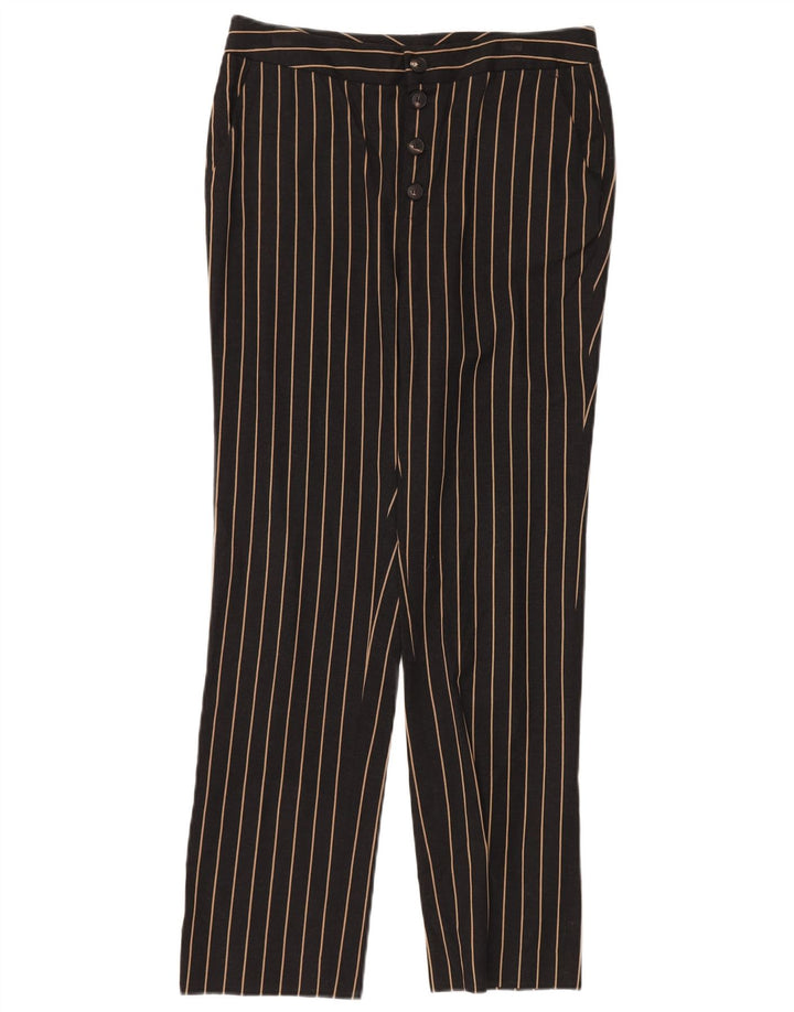 MASSIMO DUTTI Pantaloni chino cu talie înaltă pentru femei EU 38 Small W28 L28 Negru