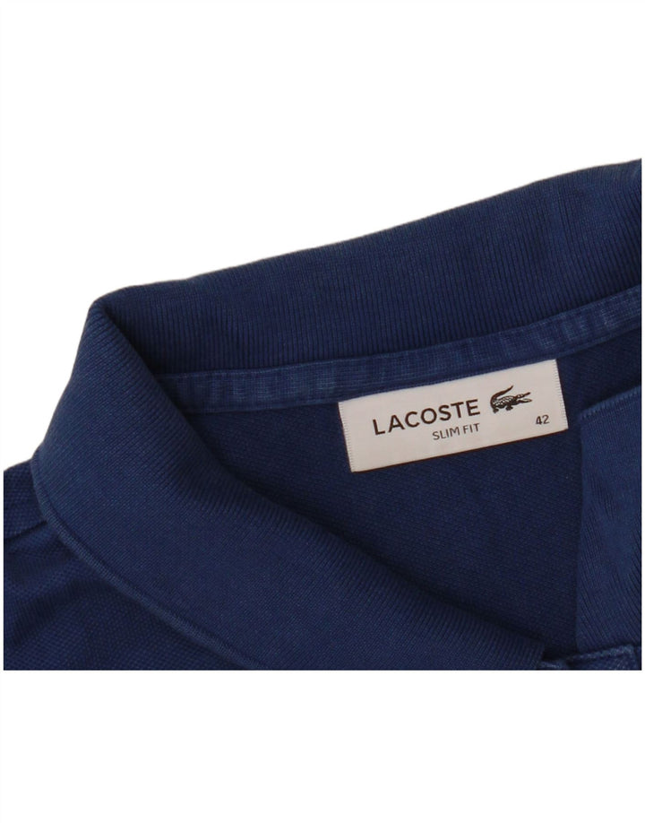 Rochie polo pentru femei LACOSTE Slim Fit Mărimea 42 Mare bleumarin