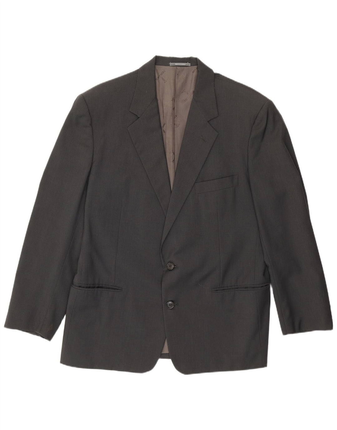 Jachetă pentru bărbați Trussardi cu 2 nasturi IT 52 XL Lână virgină gri