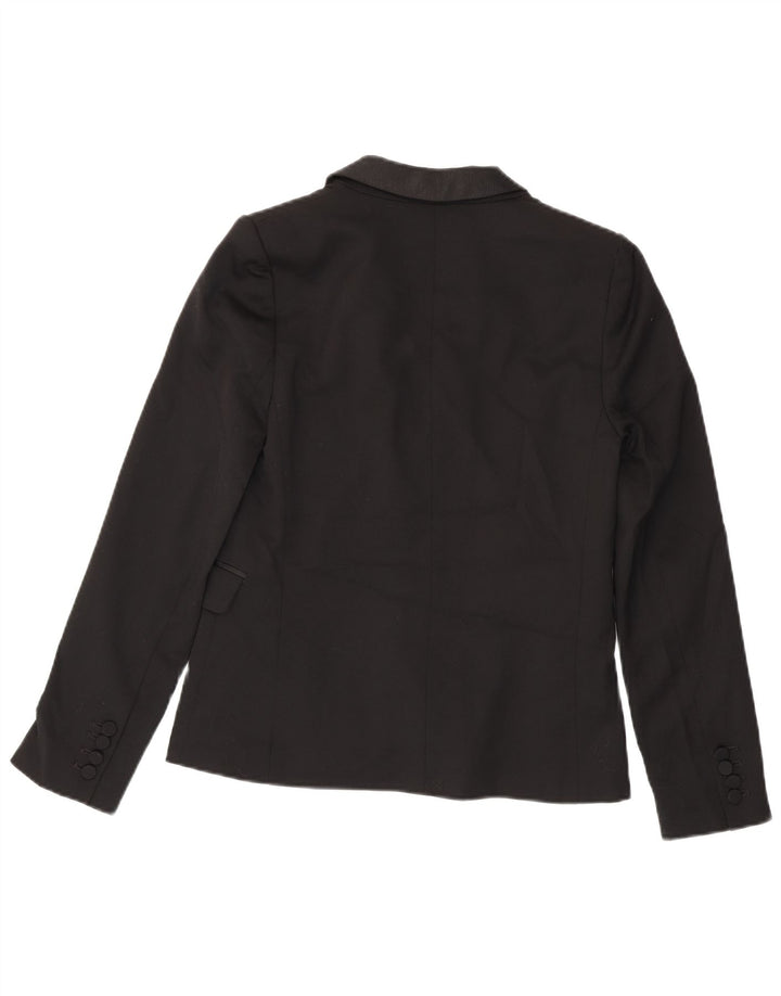 Jack Wills Womens University Outfitters Blazer Jacket UK 10 Small Black