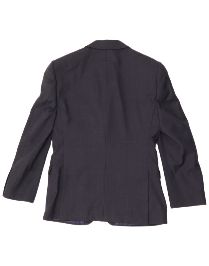 Jachetă Blazer pentru bărbați French Connection, cu 2 nasturi, UK 36, lână mică, albastru