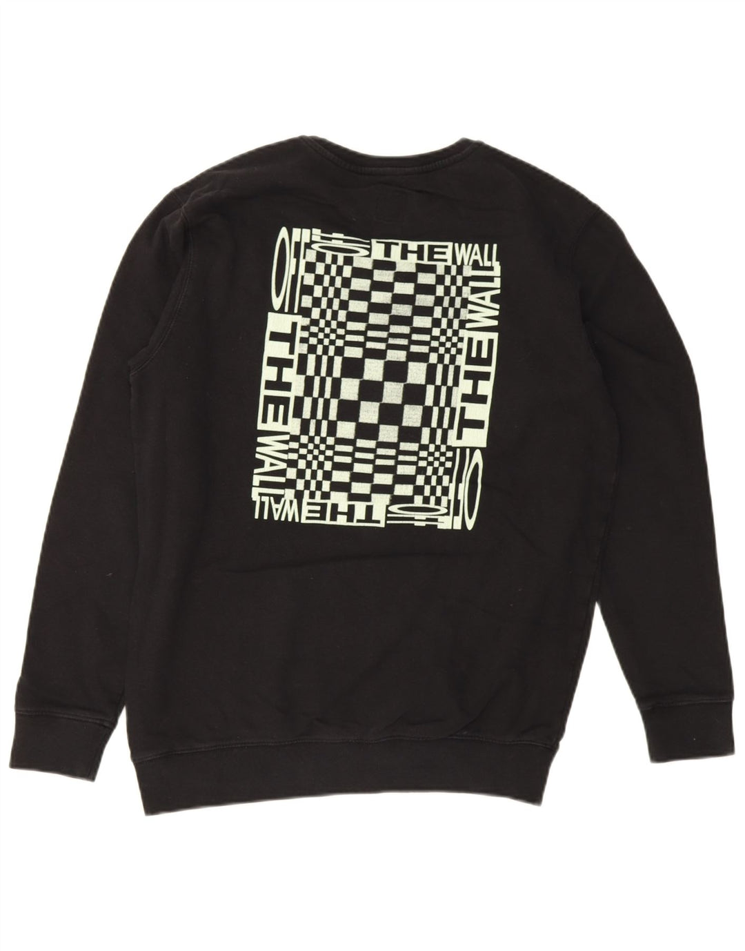 Hanorac grafic pentru bărbați Vans Pulover mare, negru, bumbac