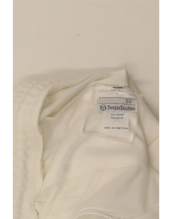 Sergio Tacchini Pantaloni scurti sport pentru femei IT 50 XL poliester alb