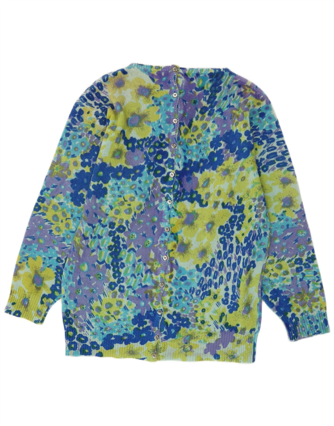 LOUIS LONDON Pulover cardigan pentru femei EU 38 Medium Blue Animal Print