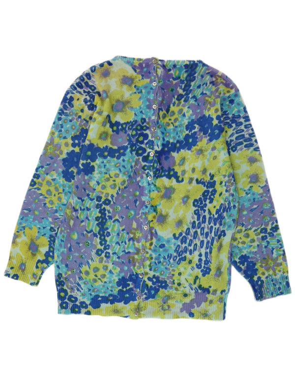 LOUIS LONDON Pulover cardigan pentru femei EU 38 Medium Blue Animal Print