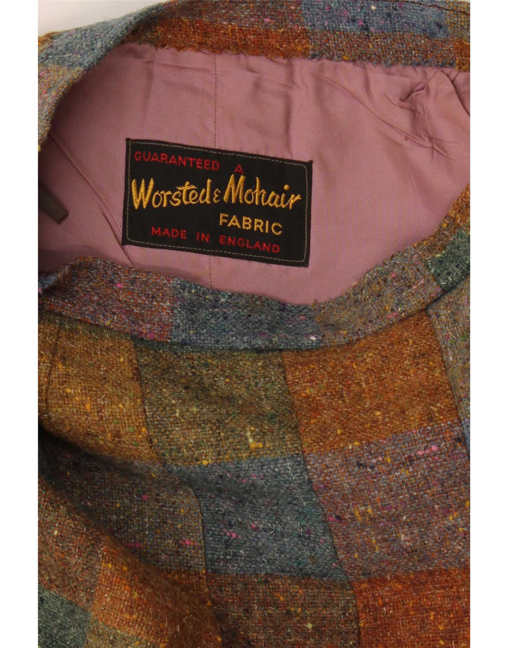 Fusta A-Line pentru Damă Vintage W26 Mic Maro Check