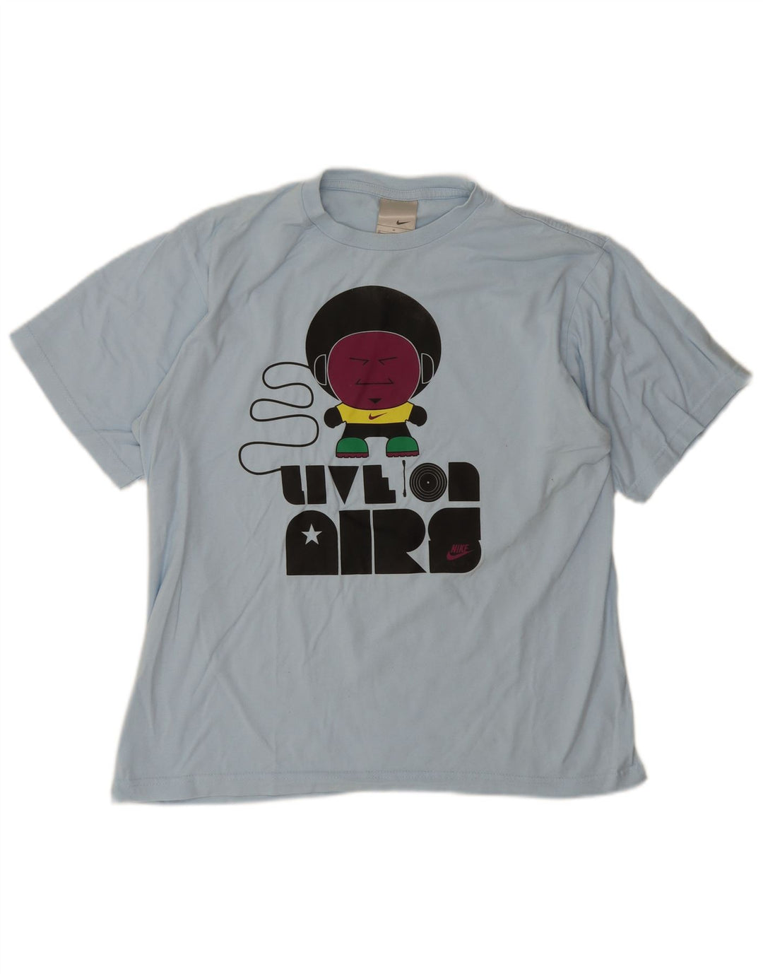 Tricou grafic Nike pentru bărbați Top din bumbac albastru mediu