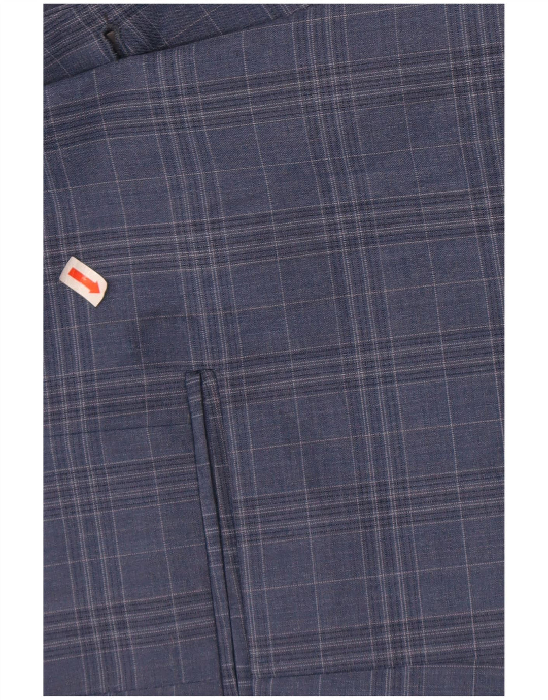 Jachetă blazer pentru bărbați Ben Sherman, cu 2 nasturi, UK 44 2XL, lână cu check albastru