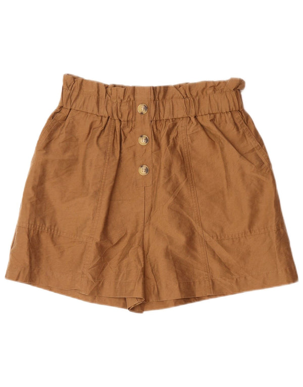 Pantaloni scurți casual pentru femei cu talie înaltă Zara Medium W28 Maro Lyocell