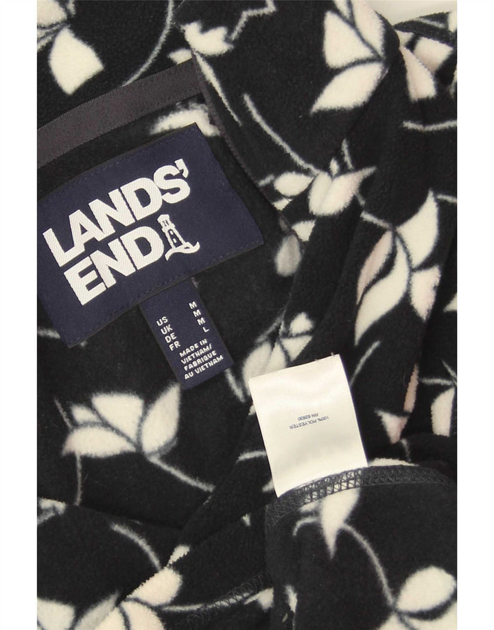 Jachetă polară pentru femei Lands End UK 14 Medium Bluemarin Floral Poliester