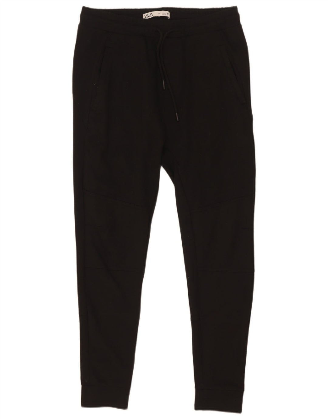 Pantaloni de trening Zara Barbati Joggeri Poliester mediu negru