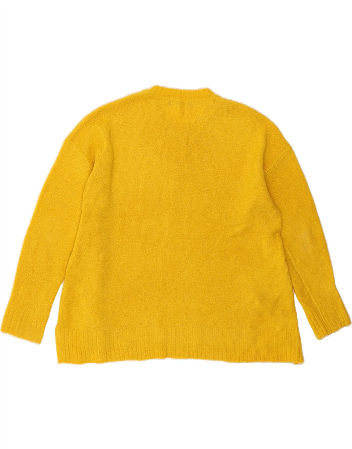 MARKS & SPENCER Womens Crew Neck Jumper Sweater UK 16 Large Yellow Vintage Marks & Spencer and Second-Hand Marks & Spencer from Messina Hembry 