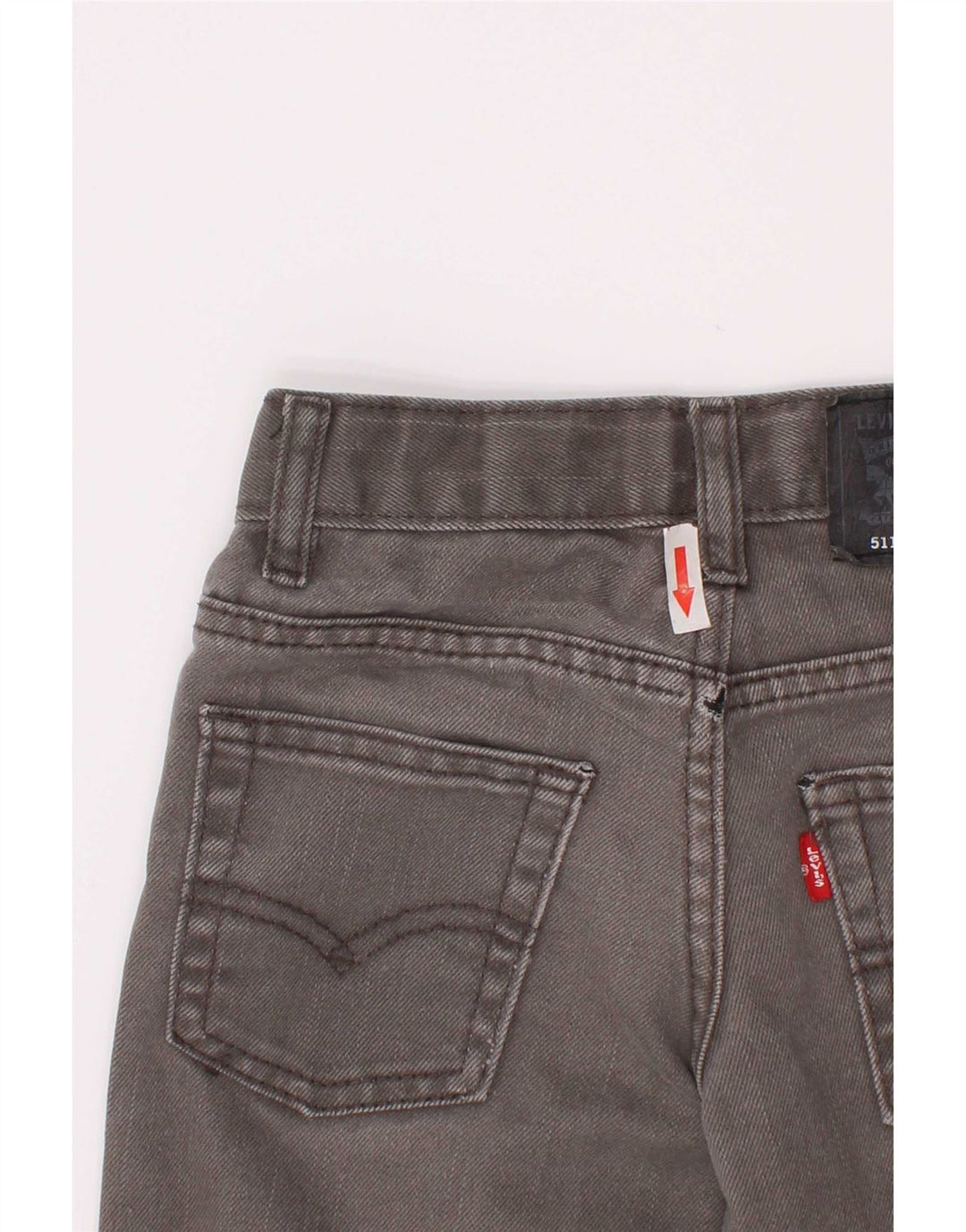 Levi's Boys 511 Distressed Slim Jeans 4-5 ani W22 L18 bumbac gri