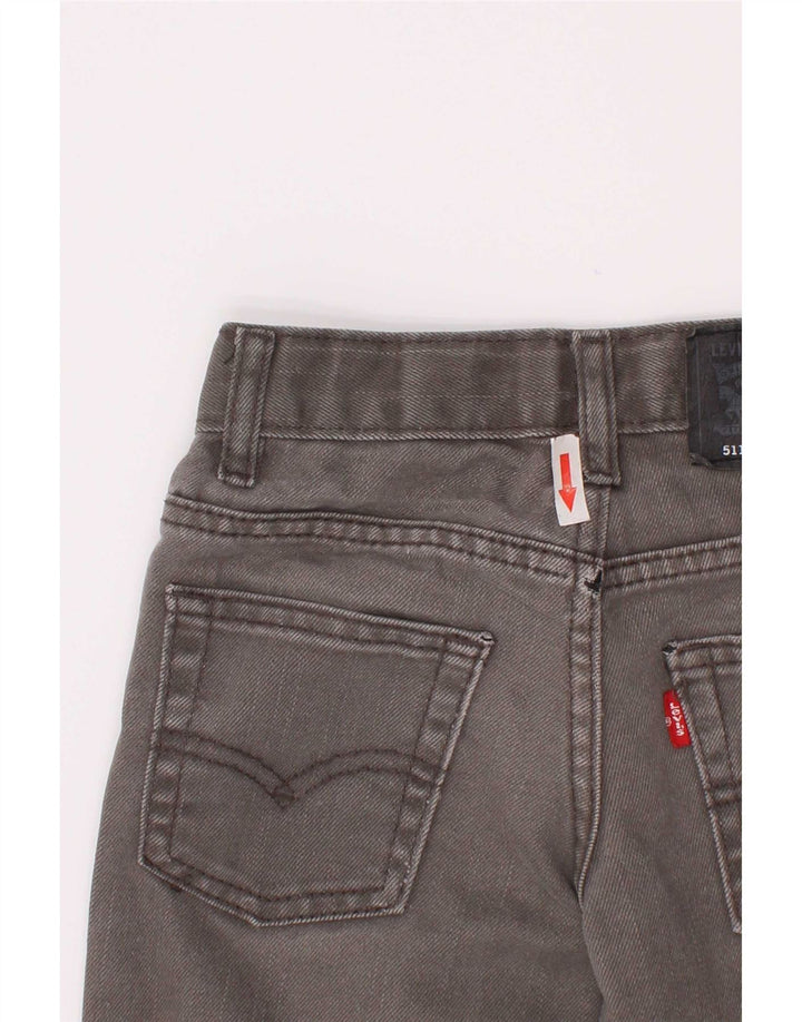 Levi's Boys 511 Distressed Slim Jeans 4-5 ani W22 L18 bumbac gri