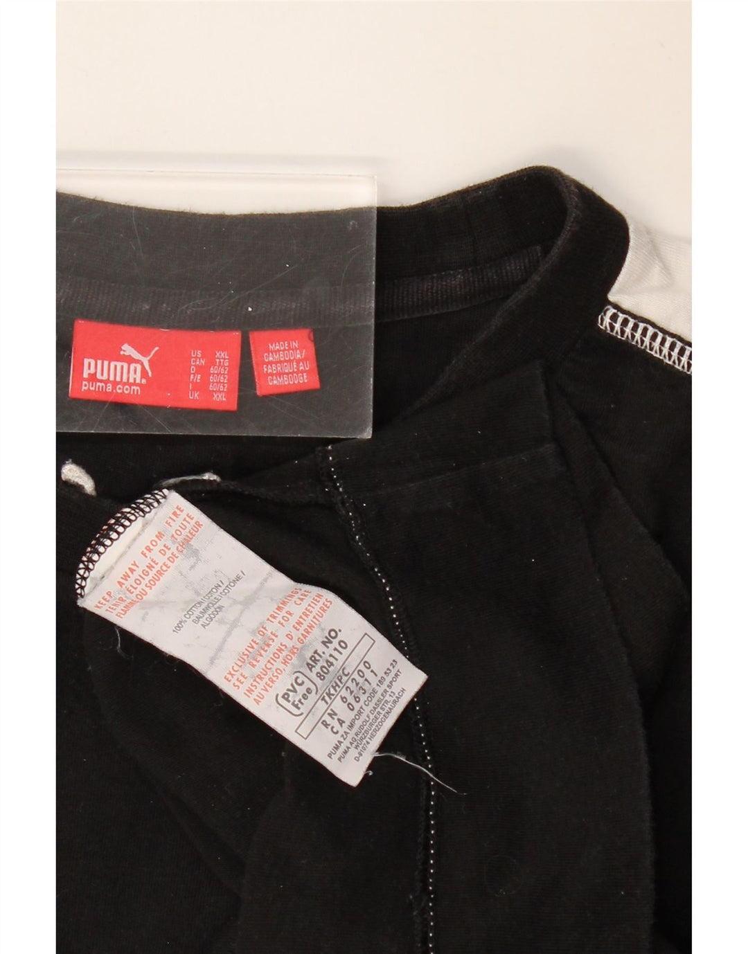 Tricou grafic PUMA pentru bărbați Top 2XL, bumbac negru color-bloc