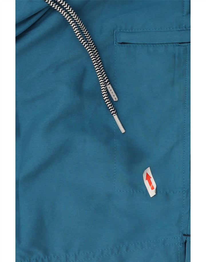 Pantaloni scurți de înot pentru bărbați Marks & Spencer Peacock Cargo, poliester albastru mediu