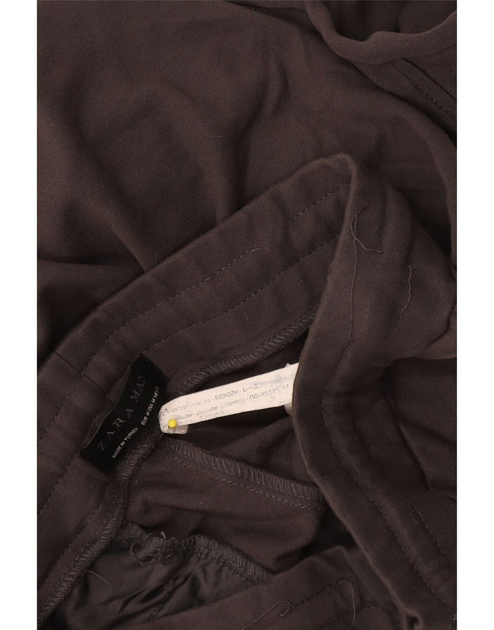 Pantaloni de trening Zara Barbati Joggeri Gri mediu Viscoza