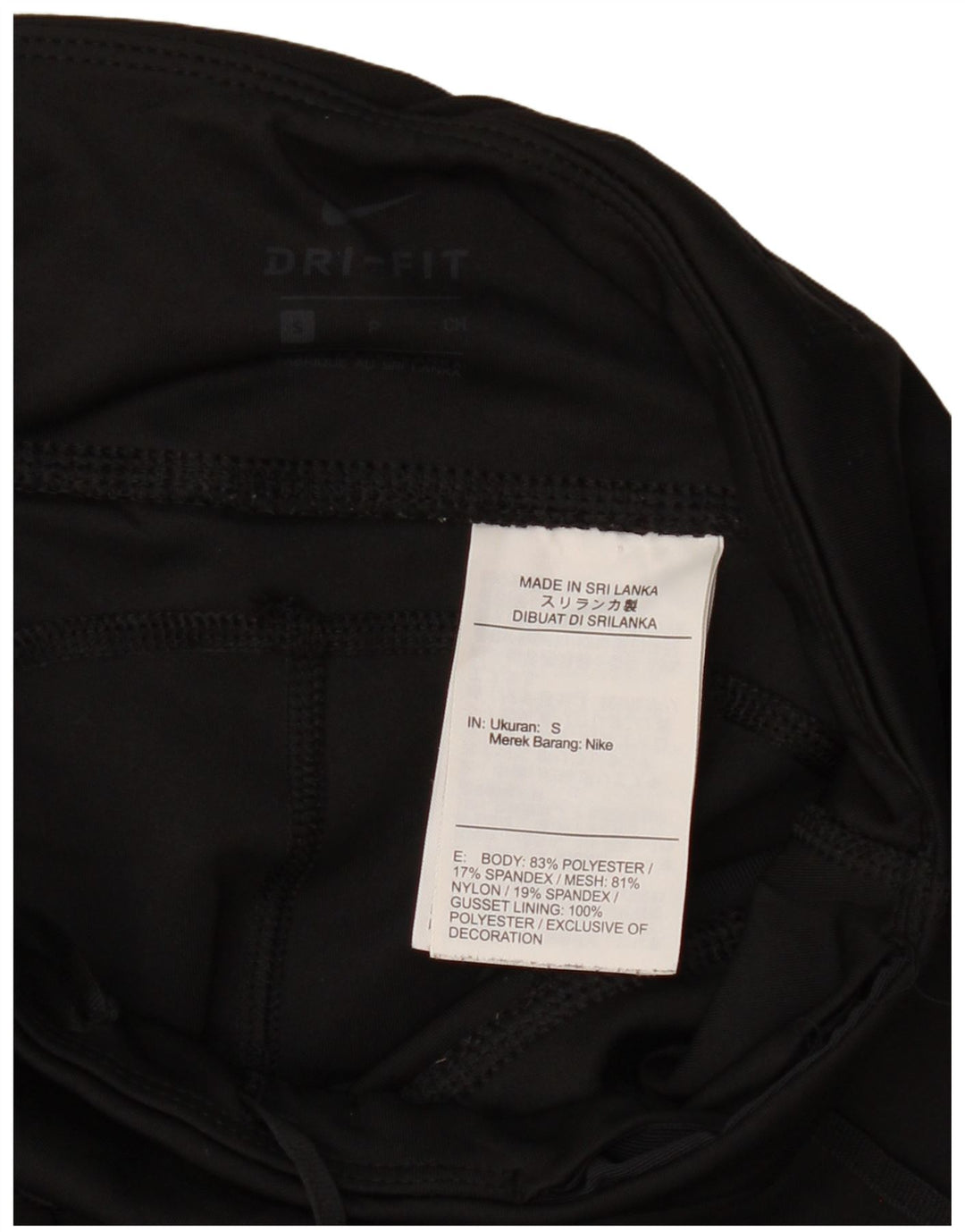 Leggings Nike Dri Fit pentru femei UK 8 Small Poliester negru