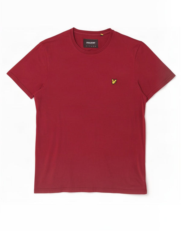 Tricou pentru bărbați Lyle & Scott Top mare din bumbac burgundy