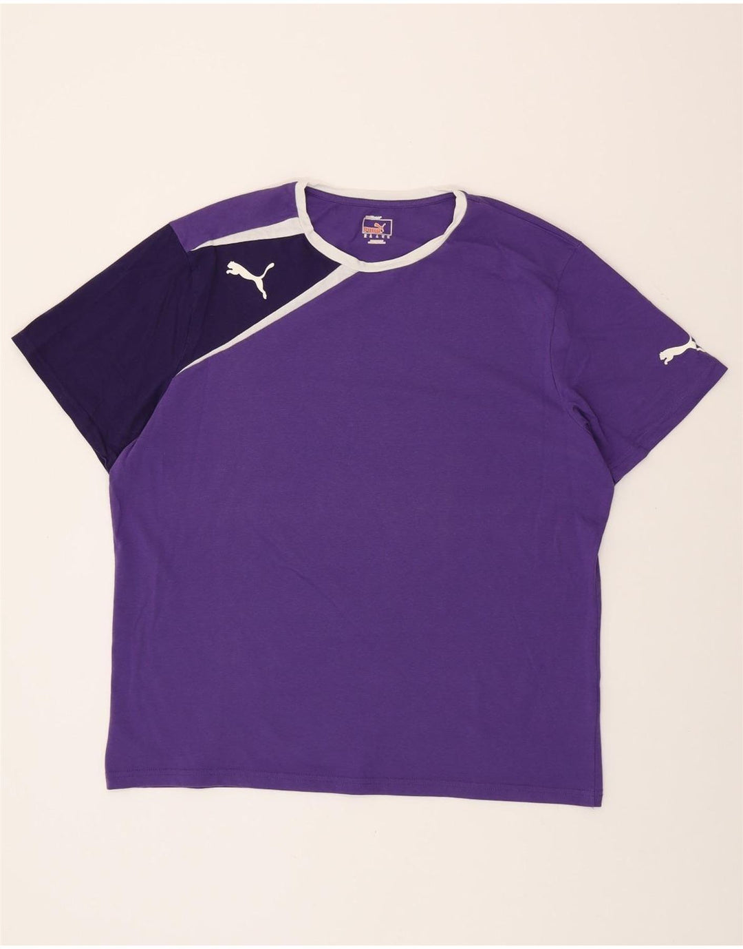 Tricou grafic pentru bărbați PUMA Top XL Violet Poliester color bloc
