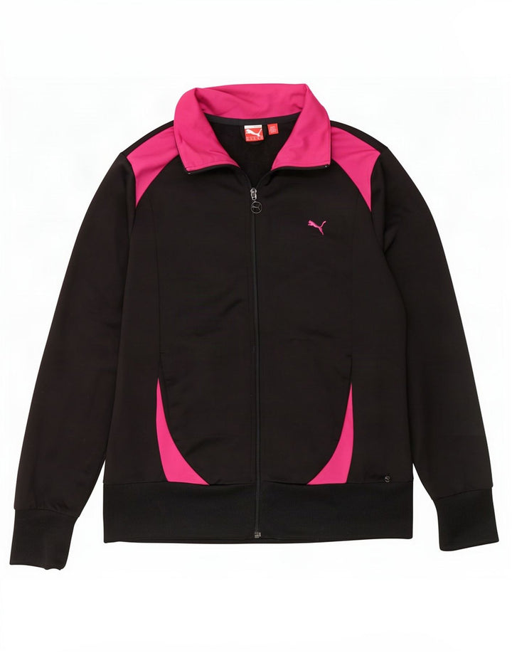 Jachetă de trening Puma pentru femei UK 16, mare, negru, poliester color bloc