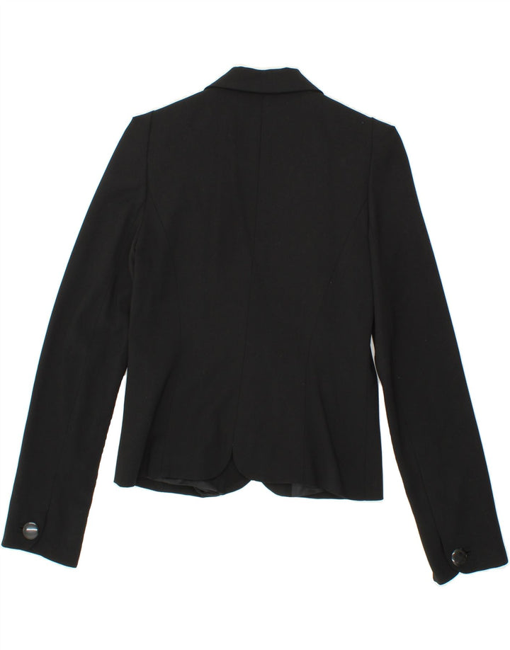 FRENCH CONNECTION Womens 2 Button Blazer Jacket UK 10 Small Black Vintage French Connection and Second-Hand French Connection from Messina Hembry 